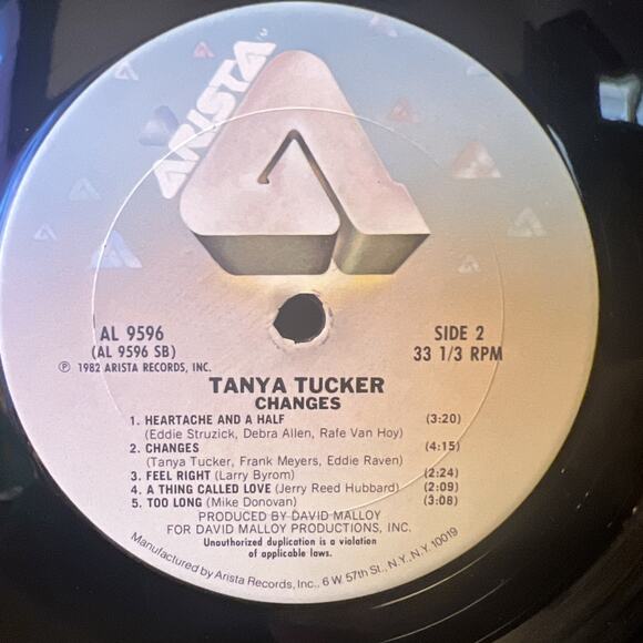 Tanya Tucker Changes Promo Copy LP Vinyl Record Album -Ultrasonic Clean- EX!! - Picture 4 of 7